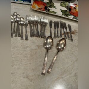 1835 R Wallace  Silver Cutlery Set